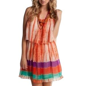 Monique Leshman Tie Dye Mini Dress